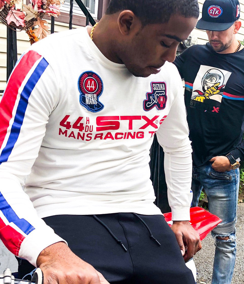 Dirtt bike star Leeky Da BikeStar wear underground racing streetwear brand Stuntx t-shirt